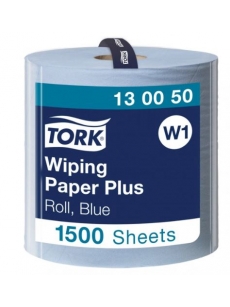 Pramoninis popierius TORK Advanced 420 W1, 2 sl, 1500 l., 36.9 cm x 510 m, mėlynos spalvos 130050