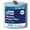 Pramoninis popierius TORK Advanced 420 W1, 2 sl, 1500 l., 36.9 cm x 510 m, mėlynos spalvos 130050