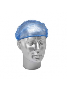 Vienkartinės tinklinės kepuraitės PP, mėlynos (100vnt.)