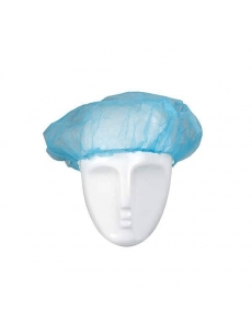 Vienkartinės kepuraitės beretės PP, mėlynos 52cm (100vnt.)