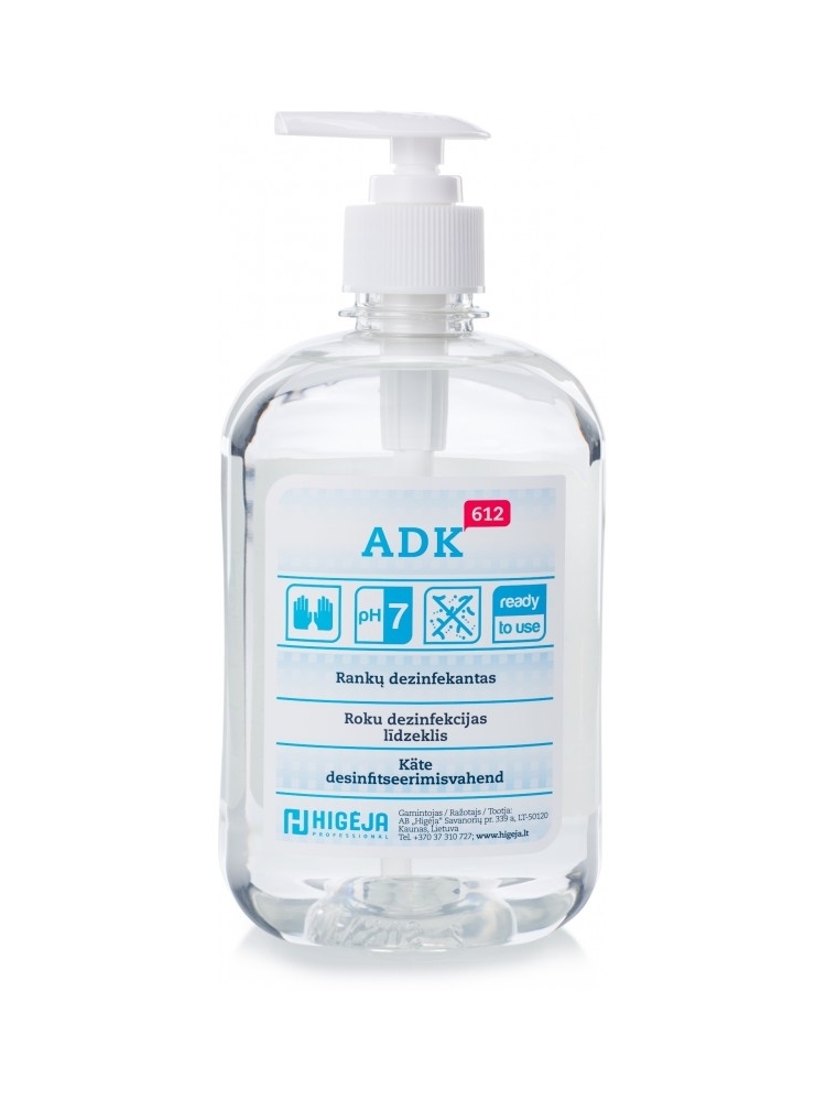Dezinfekcinė rankų priemonė ADK 612 500 ml.