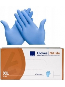 Pirštinės nitrilinės XL dydis ABENA Nitrile Blue, 100vnt..