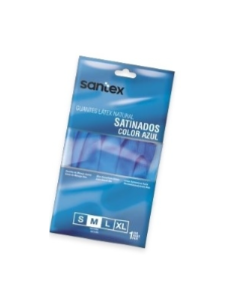 Guminės latekso pirštinės Blue Satin Santex, XL dydis